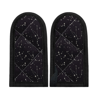 Black And White Zodiac Stars Print Skillet Handle Cover