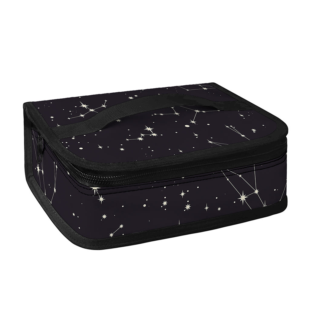 Black And White Zodiac Stars Print Small Lunch Bag
