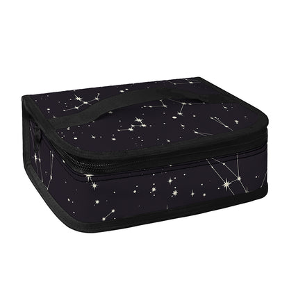Black And White Zodiac Stars Print Small Lunch Bag