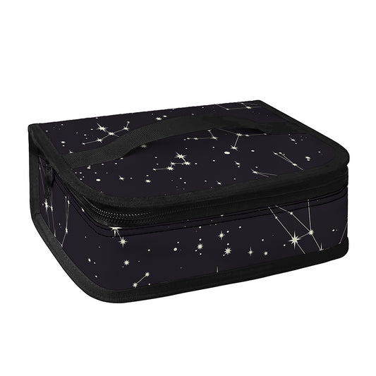 Black And White Zodiac Stars Print Small Lunch Bag