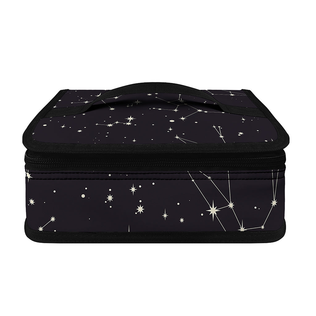 Black And White Zodiac Stars Print Small Lunch Bag