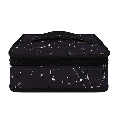 Black And White Zodiac Stars Print Small Lunch Bag