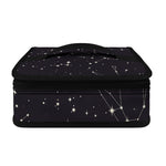 Black And White Zodiac Stars Print Small Lunch Bag