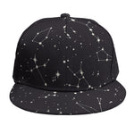 Black And White Zodiac Stars Print Snapback Cap
