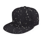 Black And White Zodiac Stars Print Snapback Cap