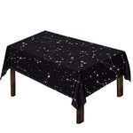 Black And White Zodiac Stars Print Tablecloth
