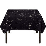 Black And White Zodiac Stars Print Tablecloth