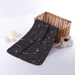 Black And White Zodiac Stars Print Towel
