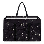 Black And White Zodiac Stars Print Utility Tote Bag