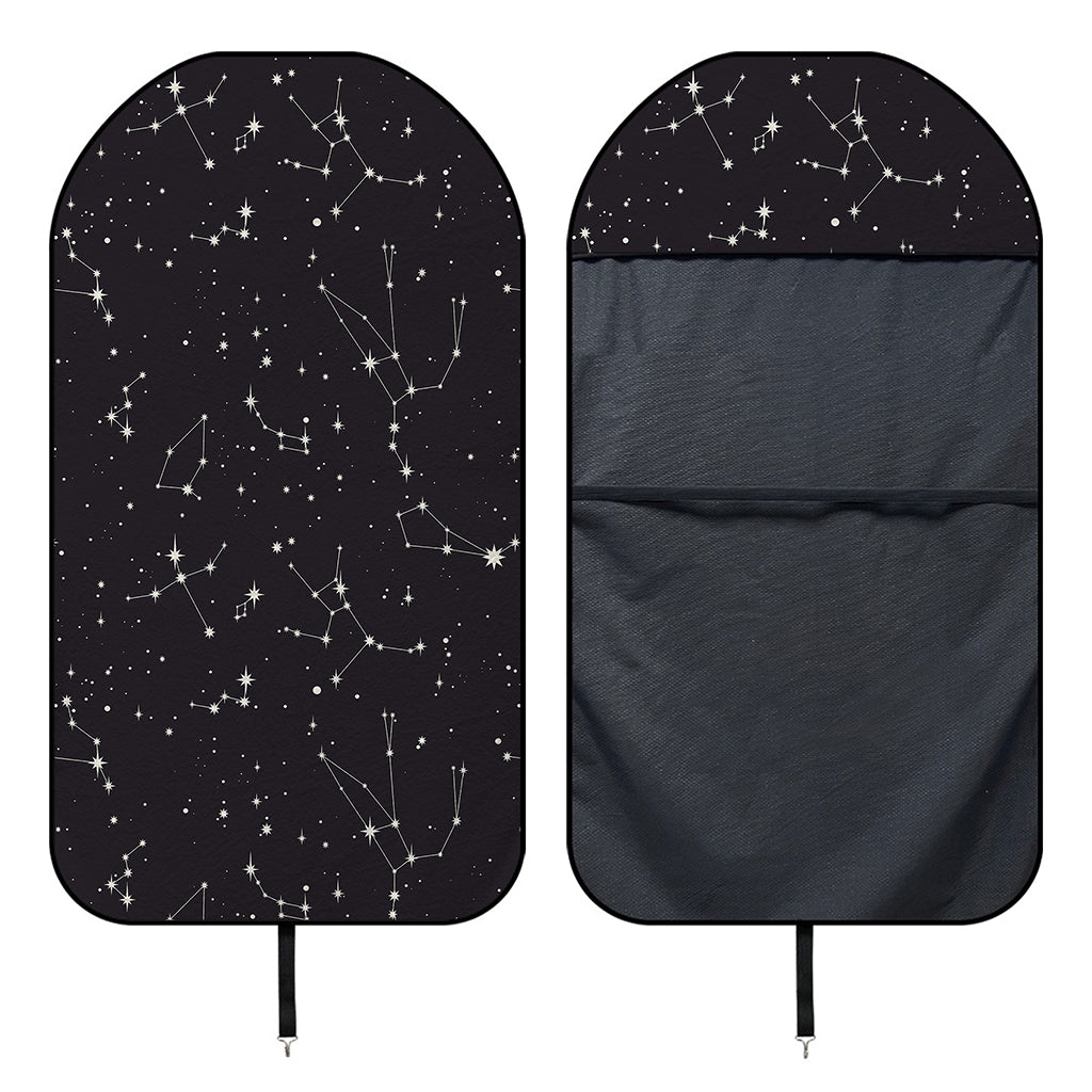 Black And White Zodiac Stars Print Waterproof Car Seat Cover
