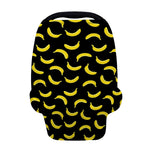 Black And Yellow Banana Pattern Print Baby Seat Cover