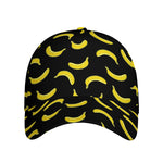 Black And Yellow Banana Pattern Print Baseball Cap