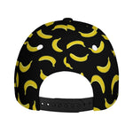 Black And Yellow Banana Pattern Print Baseball Cap