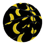 Black And Yellow Banana Pattern Print Basketball