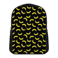 Black And Yellow Banana Pattern Print Casual Backpack