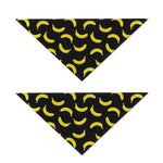 Black And Yellow Banana Pattern Print Dog Bandana