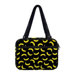 Black And Yellow Banana Pattern Print Double Strap Bible Bag