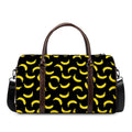 Black And Yellow Banana Pattern Print Duffel Bag