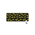 Black And Yellow Banana Pattern Print Extended Mouse Pad