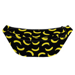 Black And Yellow Banana Pattern Print Fanny Pack