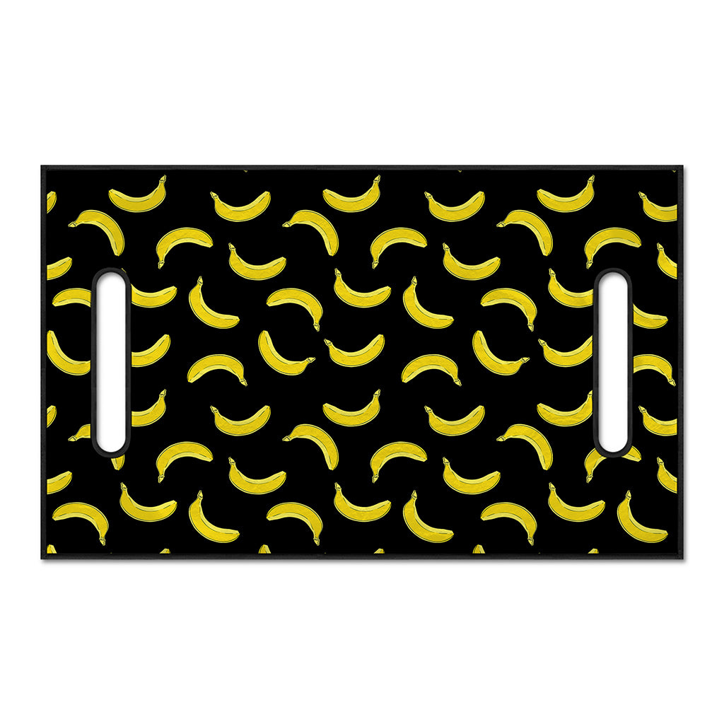 Black And Yellow Banana Pattern Print Golf Cart Seat Cover