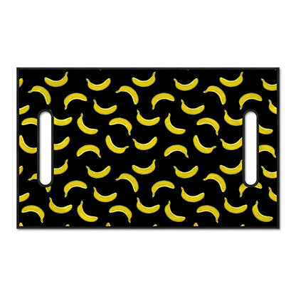 Black And Yellow Banana Pattern Print Golf Cart Seat Cover