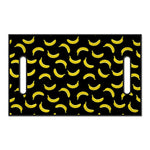 Black And Yellow Banana Pattern Print Golf Cart Seat Cover