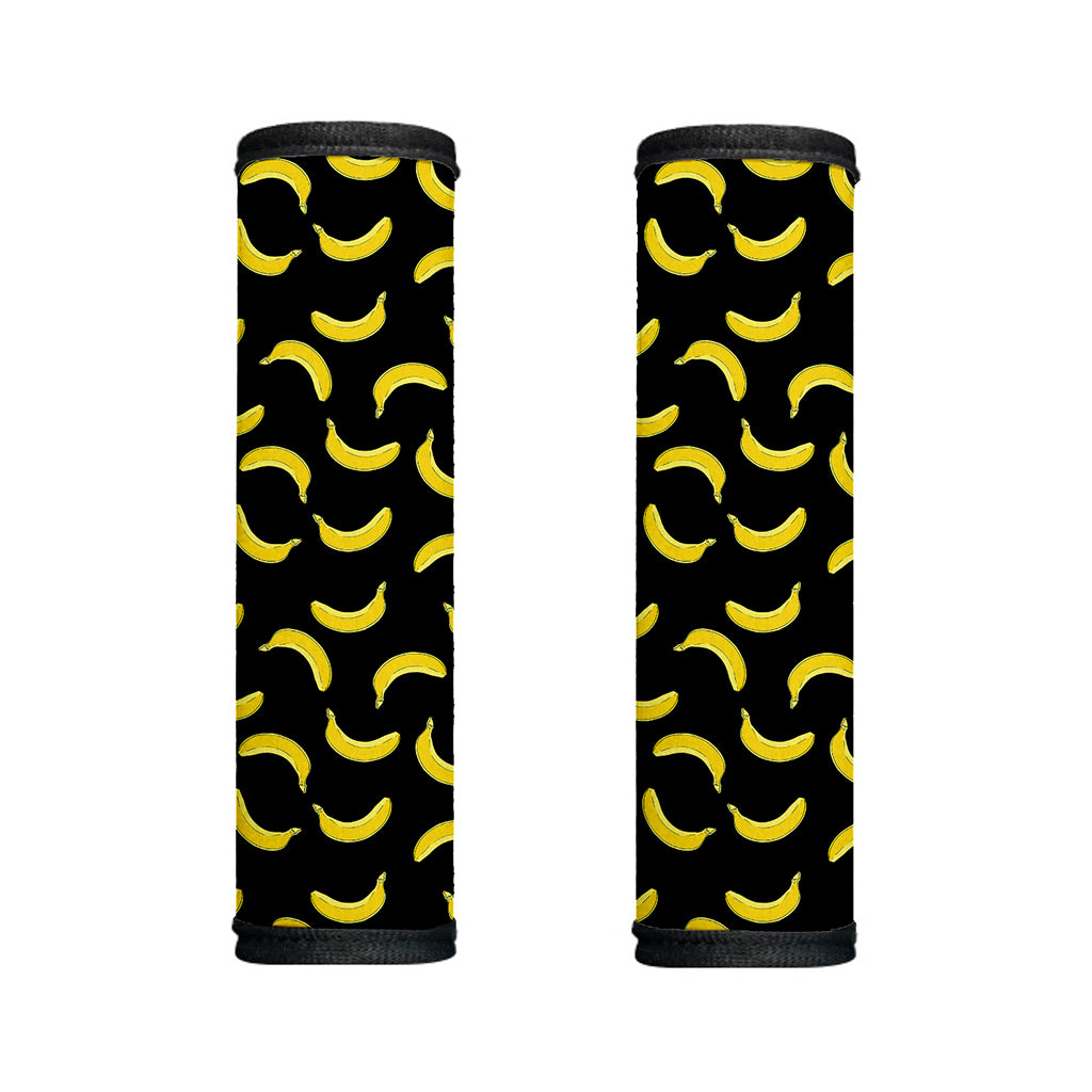 Black And Yellow Banana Pattern Print Handle Covers