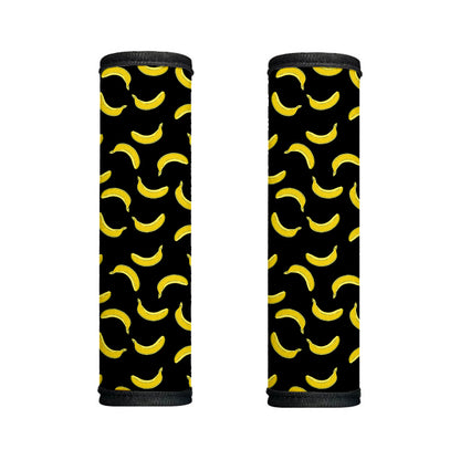 Black And Yellow Banana Pattern Print Handle Covers