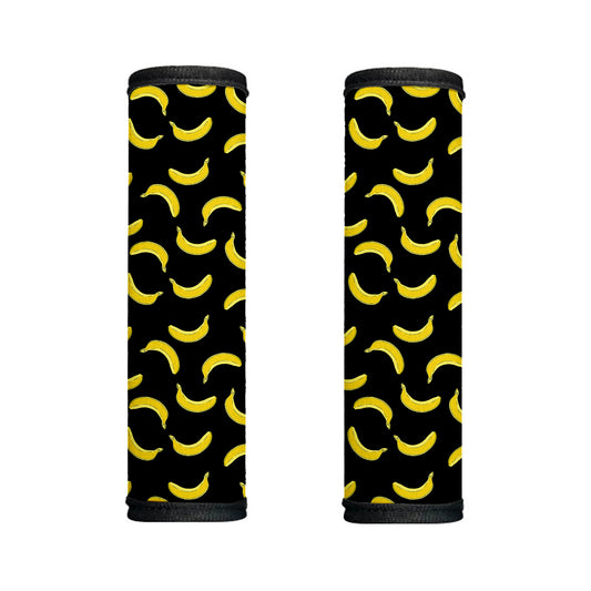 Black And Yellow Banana Pattern Print Handle Covers