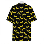 Black And Yellow Banana Pattern Print Hawaiian Shirt