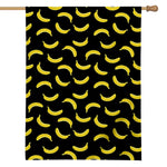 Black And Yellow Banana Pattern Print House Flag