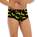 Black And Yellow Banana Pattern Print Men's Briefs
