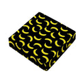 Black And Yellow Banana Pattern Print Outdoor Seat Cushion Cover