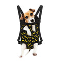 Black And Yellow Banana Pattern Print Pet Carrier Backpack