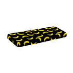 Black And Yellow Banana Pattern Print Piano Keyboard Cover