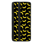 Black And Yellow Banana Pattern Print Refrigerator Handle Covers