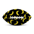 Black And Yellow Banana Pattern Print Rugby Ball