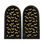 Black And Yellow Banana Pattern Print Skillet Handle Cover