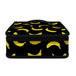Black And Yellow Banana Pattern Print Small Lunch Bag
