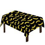 Black And Yellow Banana Pattern Print Tablecloth