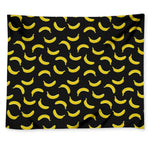 Black And Yellow Banana Pattern Print Tapestry
