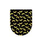 Black And Yellow Banana Pattern Print Toilet Lid Cover