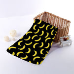 Black And Yellow Banana Pattern Print Towel
