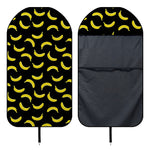 Black And Yellow Banana Pattern Print Waterproof Car Seat Cover