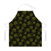 Black And Yellow Daffodil Pattern Print Adjustable Apron