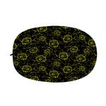 Black And Yellow Daffodil Pattern Print Car Side Mirror Covers