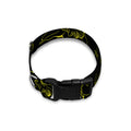 Black And Yellow Daffodil Pattern Print Dog Collar