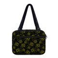 Black And Yellow Daffodil Pattern Print Double Strap Bible Bag