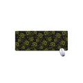 Black And Yellow Daffodil Pattern Print Extended Mouse Pad
